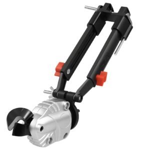 metal shear/cutter drill attachment, sheet metal cutter with 360 degree pivoting head, sharp blades,ideal for 18 ga galvanized steel, 20 ga stainless steel, aluminum plate, plastic, cardboard