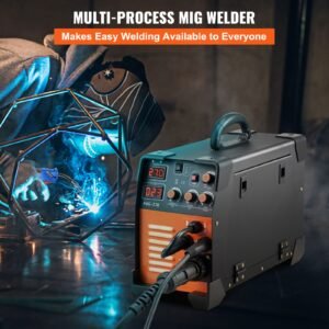 mig welder, 3 in 1 welder welding machine, 270 amp mig lift tig arc welder 110v 220v lift tig welder lift arc welder digital display combo welding machine mma stick igbt dc inverter welder