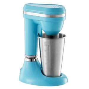 milkshake maker, 100w milk shake maker mixer, single head drink mixer blender machine, dual speed adjustment milkshake blender with stainless steel cup, for home, kitchen, bar & beverage shop