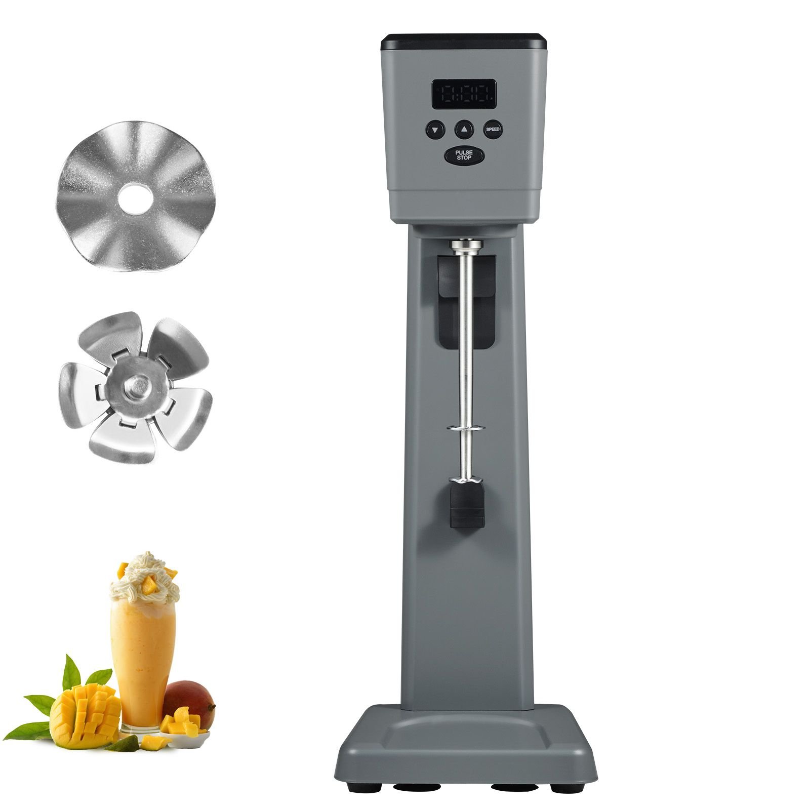 milkshake maker, 375w electric milkshake machine, single head drink mixer blender machine, led intelligent microswitch, 3 speed milkshake mixer with 820 ml stainless steel cup
