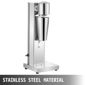 milkshake maker kit, stainless steel electric milkshake maker, 180w milkshake machine, single head classic milkshake maker with 800ml cup, silver milkshake maker machine, 2 speed adjustable
