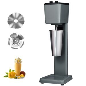 milkshake maker machine, 375w commercial milk shake maker mixer, single head drink mixer blender machine, 3 speed milkshake blender with 27.7oz stainless steel cup for commercial