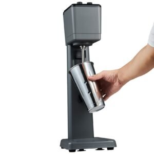 milkshake maker machine, 375w commercial milk shake maker mixer, single head drink mixer blender machine, 3 speed milkshake blender with 27.7oz stainless steel cup for commercial