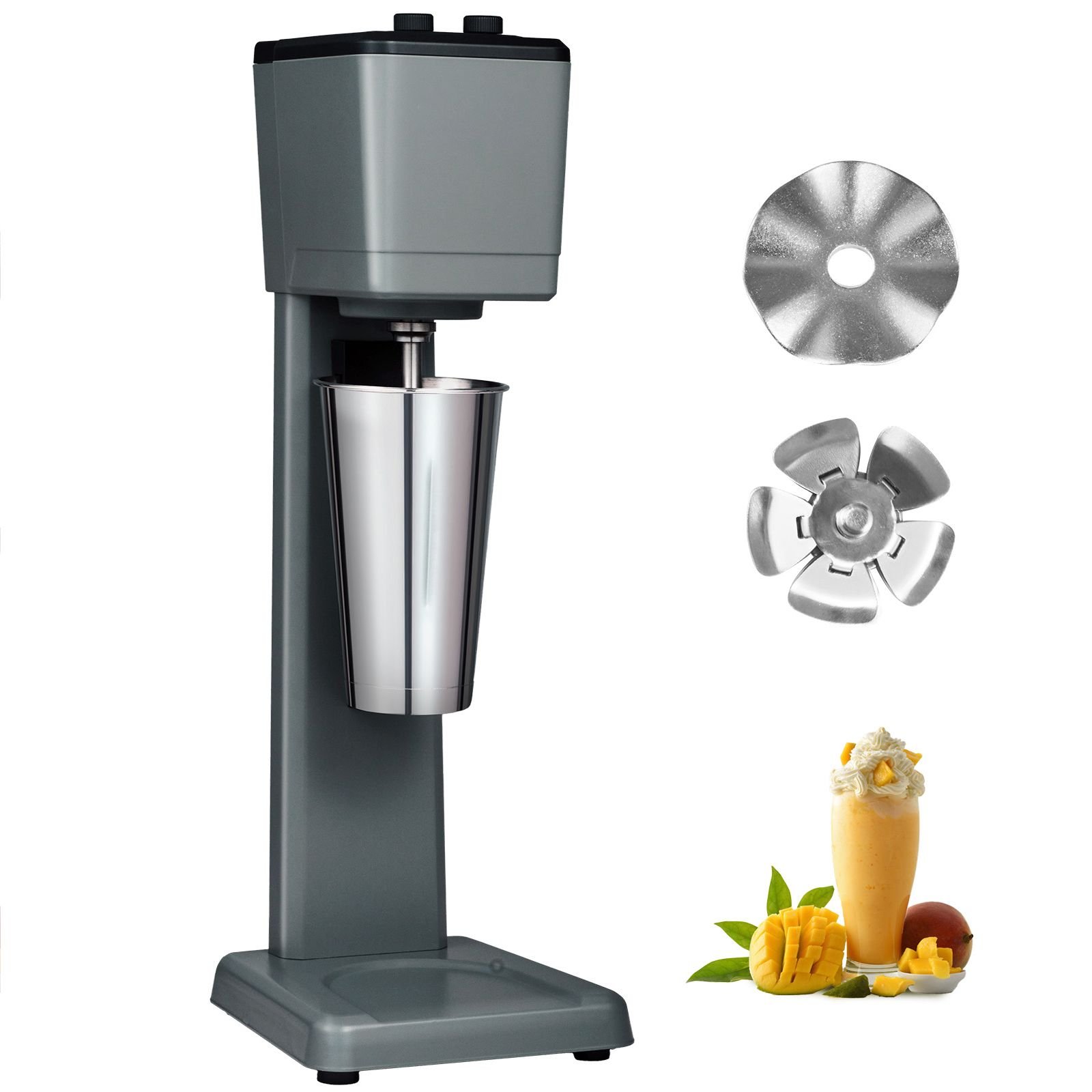 milkshake maker machine, 375w commercial milk shake maker mixer, single head drink mixer blender machine, 3 speed milkshake blender with 27.7oz stainless steel cup for commercial