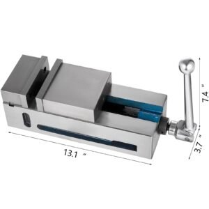 milling vise 4"/100mm,bench clamp vise nodular cast iron material,clamping vise clamping force 19kn max, milling machine vise