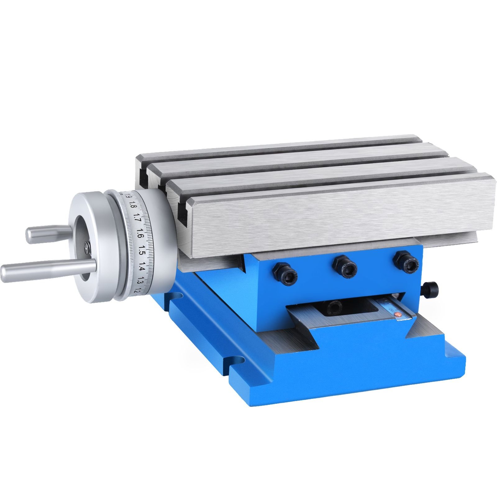 milling working table 7.3 x 4 inch worktable compound slide table milling working cross table machine for all drill stands bench drilling milling machine (7.3" x 4")