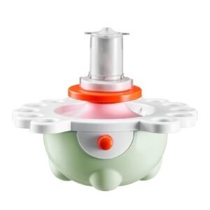 mini pottery wheel, 2 in and 3 in turntables, adjustable speed, electric clay wheel for kids and beginners, complete pottery set with clay sculpting tools, gift for boys and girls, green