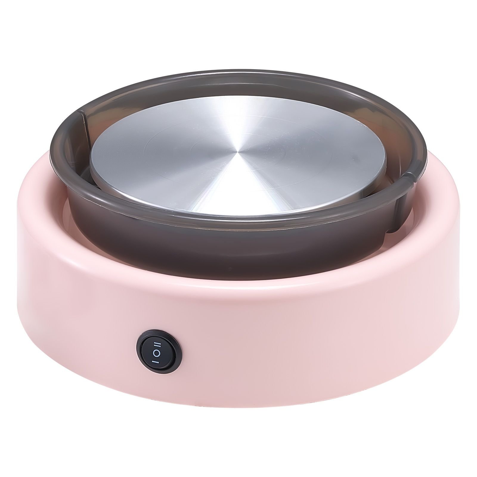 mini pottery wheel, 6 inch turntable, forward and reverse rotation, adjustable speed, electric clay wheel for kids and beginners, with shaping tools, for home diy, pottery classes, pink