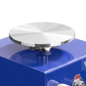 mini pottery wheel, for kids or beginners, 2 turntables 2.6in/3.9in ceramic wheel machine, adjustable 0 300rpm speed abs detachable basin, 17 pottery accessories, work art craft diy, 30w, blue