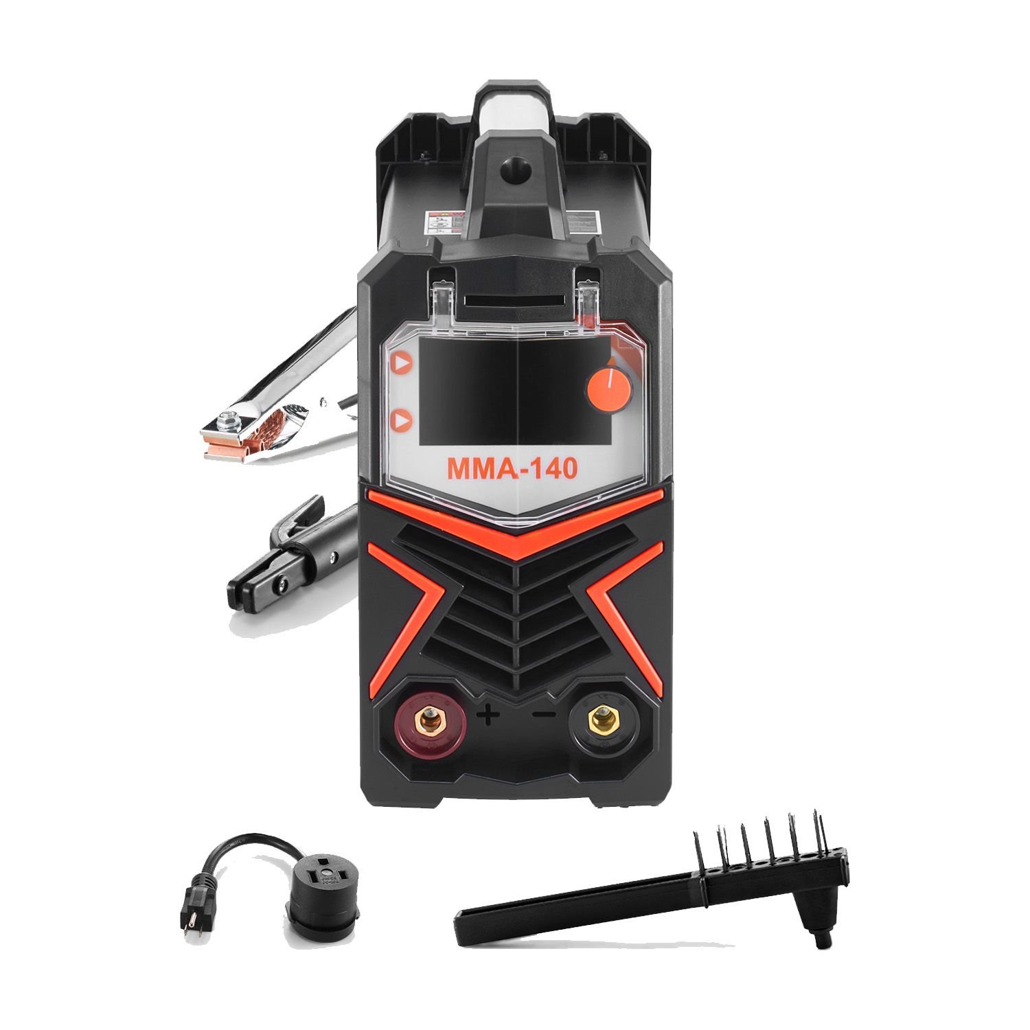 mma welder, 140a 4 in 1 welding machine mma (stick)/dc pulse mma/dc pulse tig/lift tig, 110 & 220v dual voltage electric welder with led display, synergic control, igbt inverter hot start