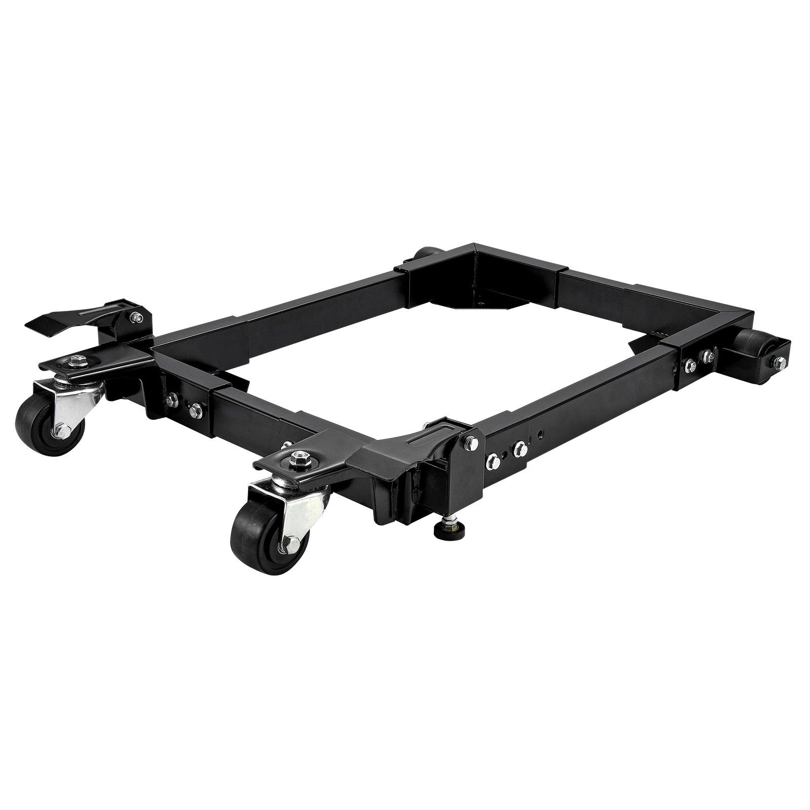 mobile base, 1500 lbs capacity, adjustable from 18" x 24" to 26.5" x 31.5", heavy duty universal mobile base stand with swivel wheels, for woodworking equipment, bandsaw, power tools, machines