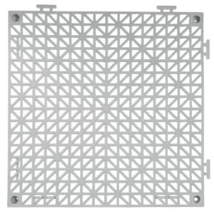 modular interlocking cushion, 12 pack 12" x 12" splicing drainage mats, soft pvc interlocking drainage floor tiles, non slip drainage holes for restroom, bathroom, kitchen, pool, wet areas, gray