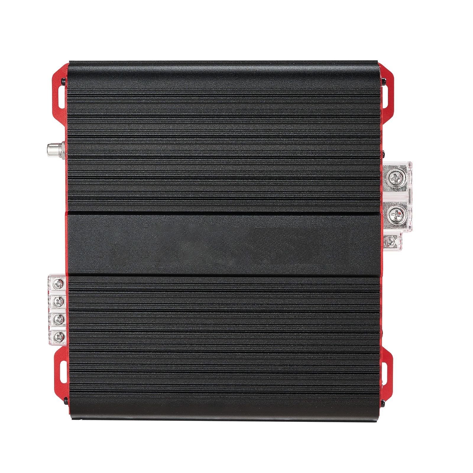 monoblock car amplifier, 3000w rms max, 1/2/4 ohm stable, 1 channel class d car audio amplifier with remote subwoofer level control, low pass filter and bass boost, volume controller included