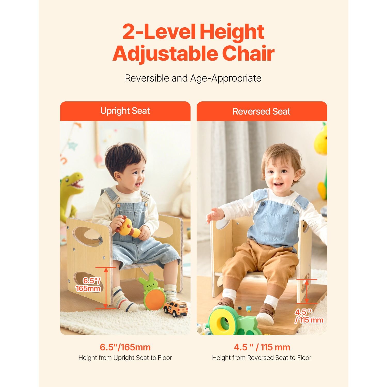 montessori weaning table and chair set, wooden toddler table and chair set for aged 1 5, adjustable height kids montessori chair and activity table, ideal for reading, eating, playing natural