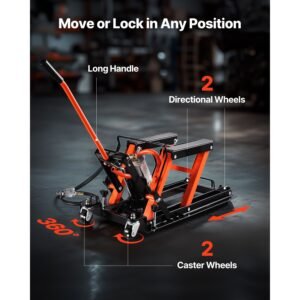 motorcycle lift, 1500lbs weight capacity, hydraulic & pneumatic motorcycle jack, 4.1 15 in height range, heavy duty bike repair stand with removable ramp with 2 casters for atvs, dirt bike