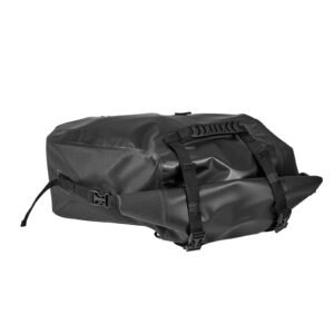 Motorcycle Saddlebags, 28 L (14 L x 2) Large Capacity Side Saddle Bags Compatible with Most Motorcycles, Waterproof Outdoor Sports Motorbike Luggage Storage Shoulder Bag with Bottom Strap, Black