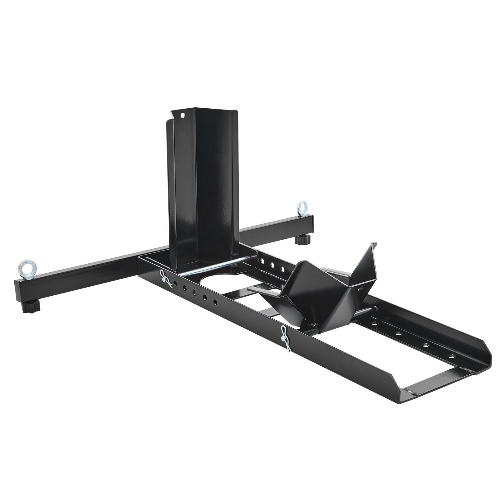 motorcycle wheel chock upright, 1800 lbs capacity, heavy duty steel motorcycle front wheel stand with 6 adjustable holes, for 15" 22" off road motorcycles, standard motorcycles