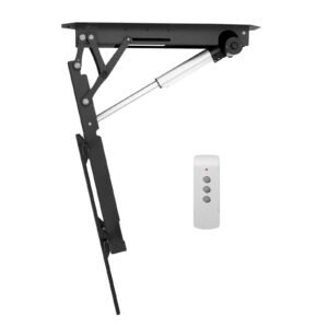 Motorized Ceiling TV Mount, TV Wall Mount for 32 to 70 Inch TV, Electric Adjustable Ceiling TV Mount, Motorized Flip Down TV Mount Bracket with Max VESA 24 x 24 in, Fits TVs Up to 110 lbs