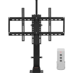 motorized tv lift stroke length 35 inches motorized tv mount fit for 32 65 inch tv lift with remote control height adjustable 28.7 64.2 inch,load capacity 154 lbs