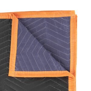 moving blankets 12 pcs, 72 x 40 in (32 lbs/dz) large packing blankets with cotton filling, heavy duty nonwoven fabric padded moving blanket for shipping, wrapping, protecting furniture