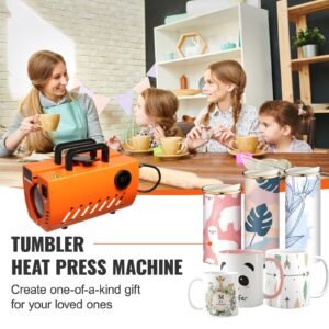 mug heat press machine, 30oz tumbler heat press, sublimation transfer 11 15oz 16 25oz 30oz straight skinny tumblers, cup heat press with heat resist gloves, tape, diy ceramic mugs glasses
