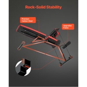 multi functional weight bench for full body workout, roman chair hyperextension bench, 770 lbs adjustable & foldable equipment for back arm core ab workout, sit up exercise machine for home gym
