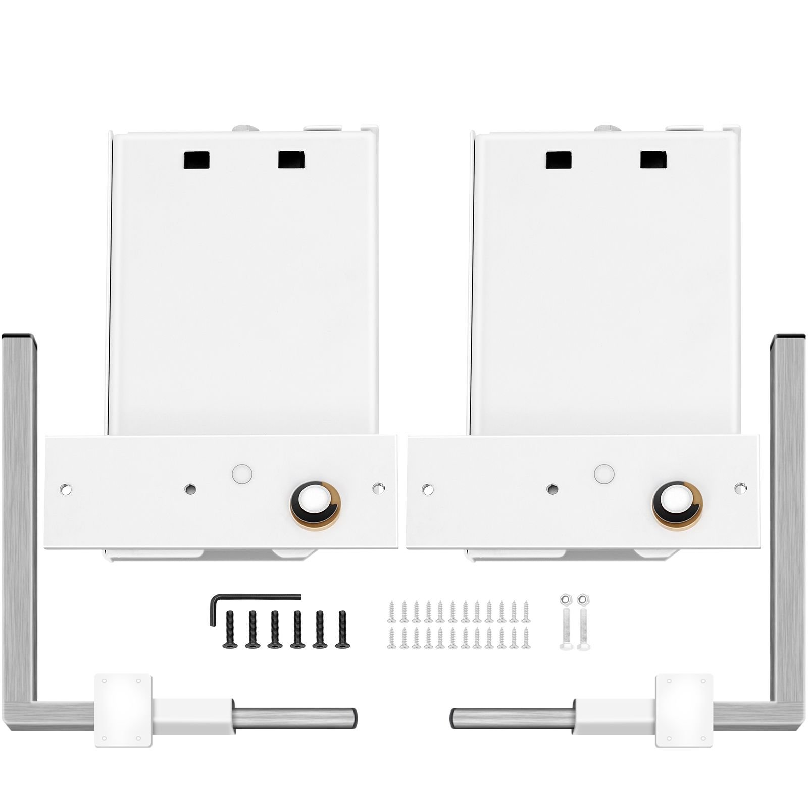 murphy mounting wall springs mechanism heavy duty support hardware diy kit for queen twin size bed (horizontal), white