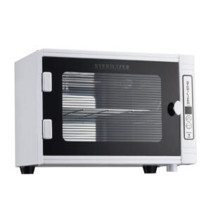 Nail Tool Cleaning Machine, 12L Large Capacity, Tool Cabinet Cleaner Box with Timer Setting, Tempered Glass Door, 185nm Wavelength, for Labs, Home, Nail Salons, Hair Studios, Beauty Salons