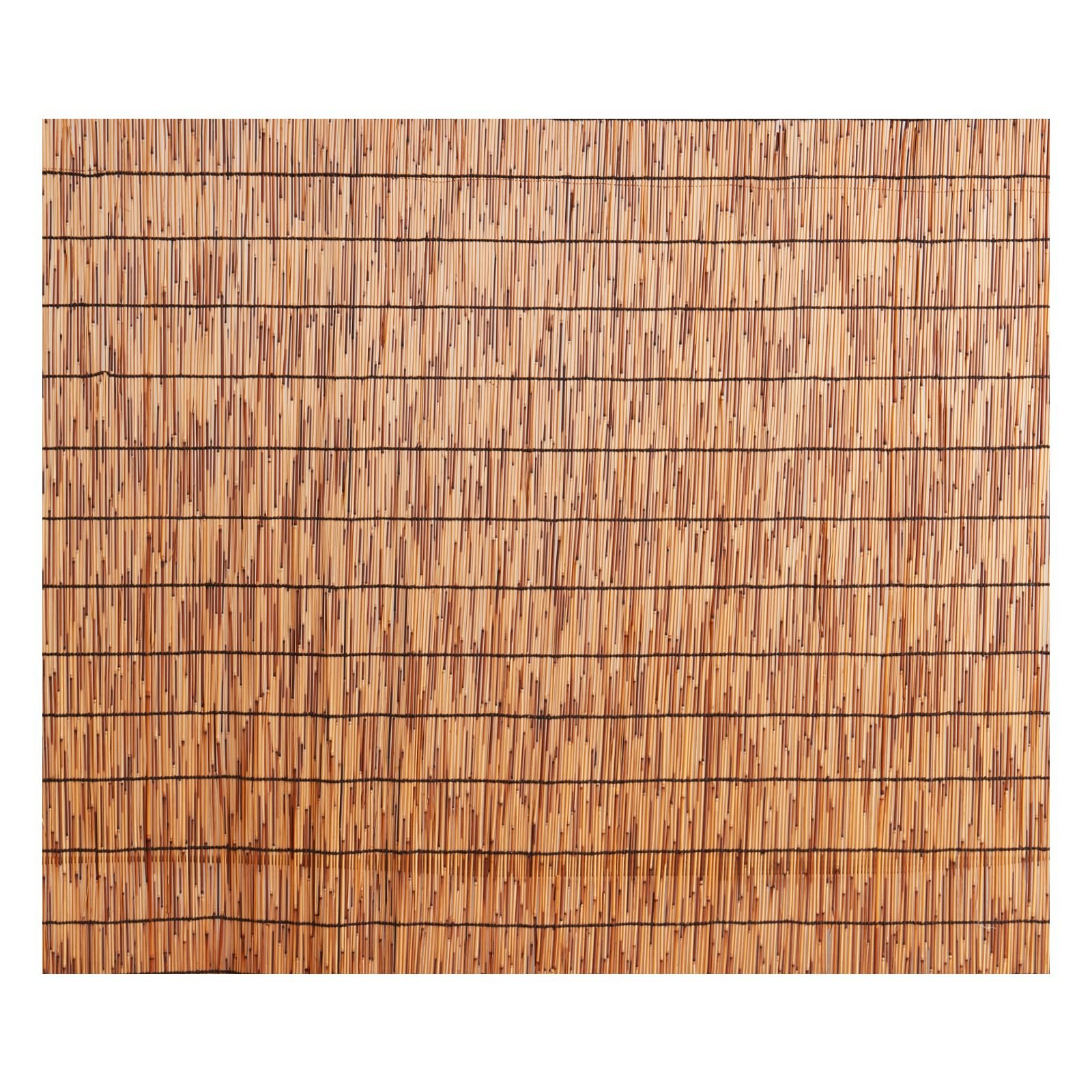 natural reed fencing, 5.5 ft x 16.4 ft, reed screen curtain balcony reed fence roll for outdoor backyard patio, decorative fence for backyard garden fencing divider, privacy screen panel, brown