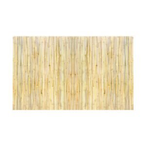 Natural Rolled Bamboo Fence, Eco-Friendly Bamboo Privacy Fence 4 ft H x 8 ft L x 0.75 in D. , Decorative Bamboo Privacy Screen for Garden, Backyard, Balcony, Patio, Pool Side