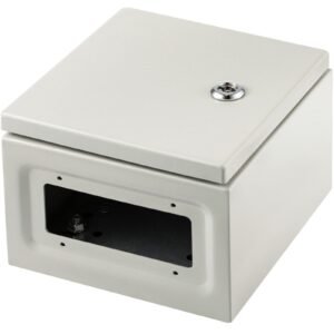 nema metal case, 8x8x6'' nema 4x metal electric enclosure, ip66 water & dust resistant, suitable for both outdoor & indoor electrical connections