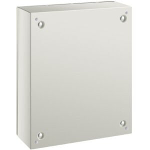 nema steel case, 20x16x6'' nema 4x metal electric enclosure, ip66 water & dust resistant, suitable for both outdoor/indoor use, includes mounting plate