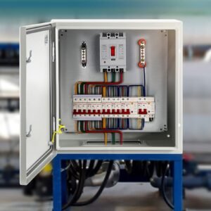 nema steel case, 24x24x8'' nema 4x metal electric enclosure, ip66 water & dust resistant, suitable for both outdoor & indoor use, includes mounting plate