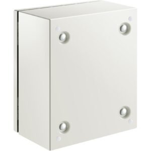 nema steel enclosure, 12 x 10 x 6'' nema 4x steel electrical box, ip66 waterproof & dustproof, outdoor/indoor electrical junction box, with mounting plate