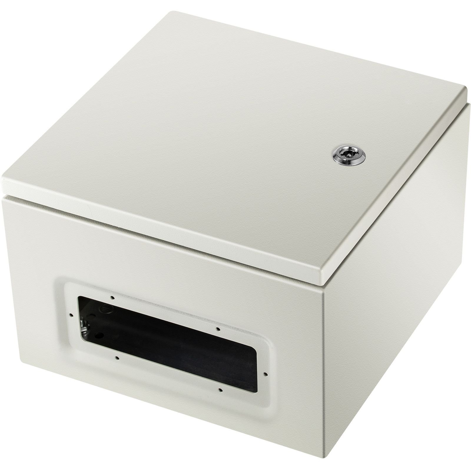 nema steel enclosure, 12 x 12 x 8'' nema 4x steel electrical box, ip66 waterproof & dustproof, outdoor/indoor electrical junction box, with mounting plate