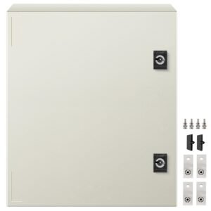 NEMA Steel Enclosure, 16 x 12 x 8'' NEMA 4X Fiberglass Electrical Box, IP66 Waterproof & Dustproof, Outdoor/Indoor Electrical Junction Box, with Mounting Plate(40 x 30 x 20 cm)
