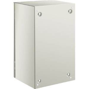 nema steel enclosure, 20 x 12 x 10'' nema 4x steel electrical box, ip66 waterproof & dustproof, outdoor/indoor electrical junction box, with mounting plate