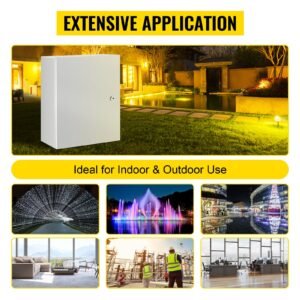 nema steel enclosure, 20 x 16 x 10'' nema 4x steel electrical box, ip66 waterproof & dustproof, outdoor/indoor electrical junction box, with mounting plate