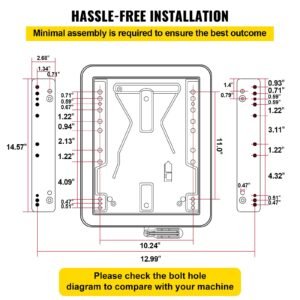new low profile suspension seat with armrest dozer backhoe tractor skidsteer