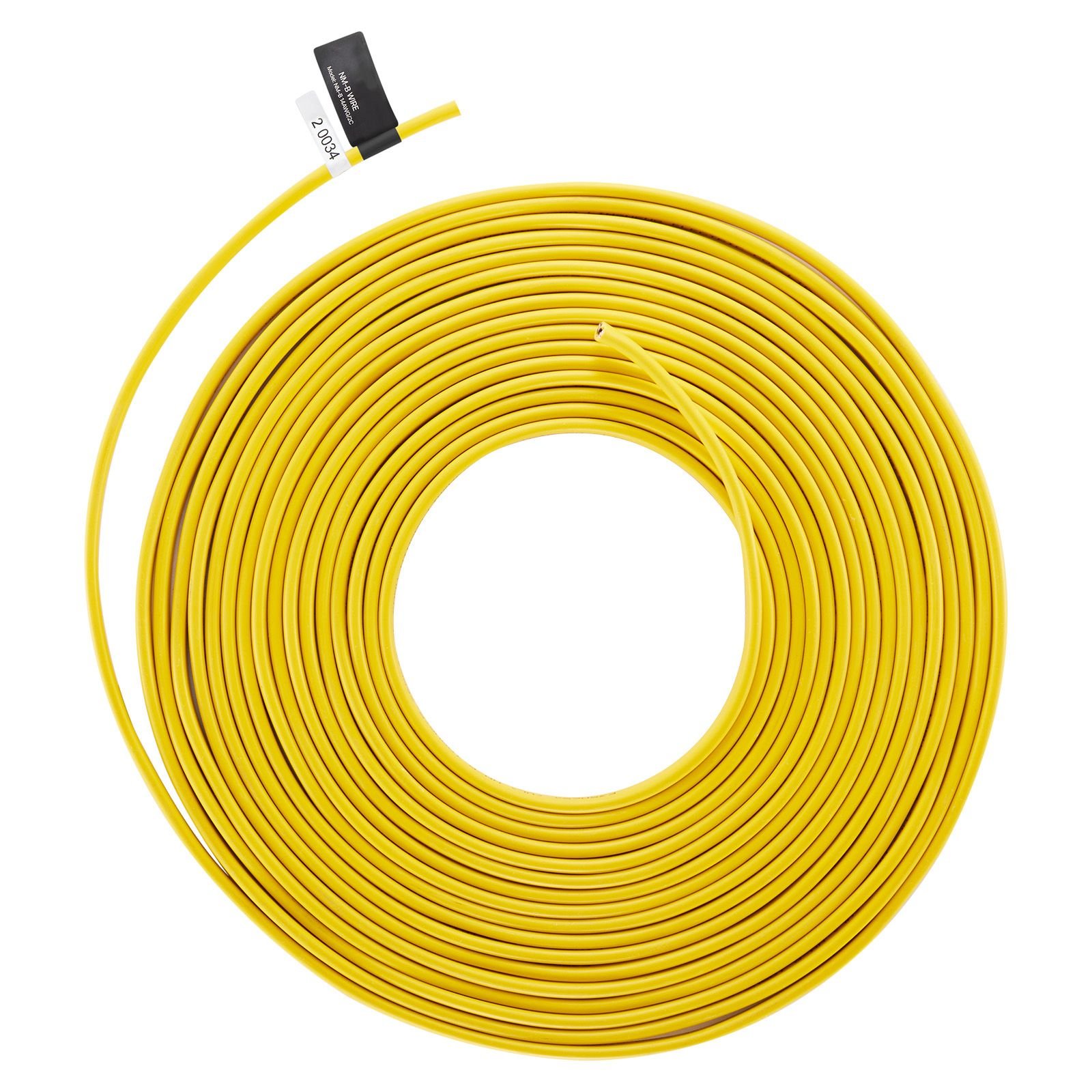 nm b wire, 14awg/2c non mettalic residential indoor electrical wire with ground, pvc sheathed high purity copper core cable, for outlets, switches, other loads & lighting wiring project(100 ft)