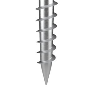 no dig ground anchor, 1 pack 3.94 x 2.76 x 27.56 in diy screw in post stake, includes 6 lag bolts & a rebar, u shape heavy duty steel post holder, great for mailbox posts and fence posts