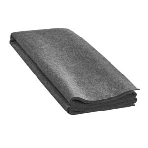 non slip resistant rug pad, protective cushioning carpet pad, 2'x8' (7.875' actual), 1/4"thick, dual surface, polyester felt + latex, 1 2m² area carpet padding rug cushion safe for all floors
