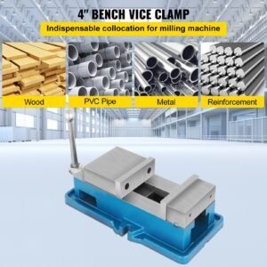 non swivel milling lockdown vise 4 inch precision bench clamp 100mm width drill press clamp 4 inch jaw opening for finishing milling machines drilling machines precision parts