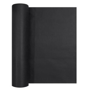 non woven geotextile fabric under gravel, 4x100ft 8oz driveway fabric landscape fabric, heavy duty weed barrier fabric, ground cover weed control fabric, french drains drainage fabric, black
