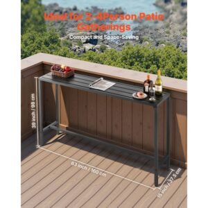 outdoor bar table 63 x 15 in patio bar table waterproof top sturdy metal frame rectangle counter height dining tables outdoor furniture for balcony yard hot tub poolside indoor 1.jpg