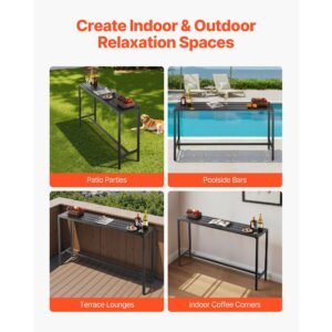 outdoor bar table 63 x 15 in patio bar table waterproof top sturdy metal frame rectangle counter height dining tables outdoor furniture for balcony yard hot tub poolside indoor 5.jpg