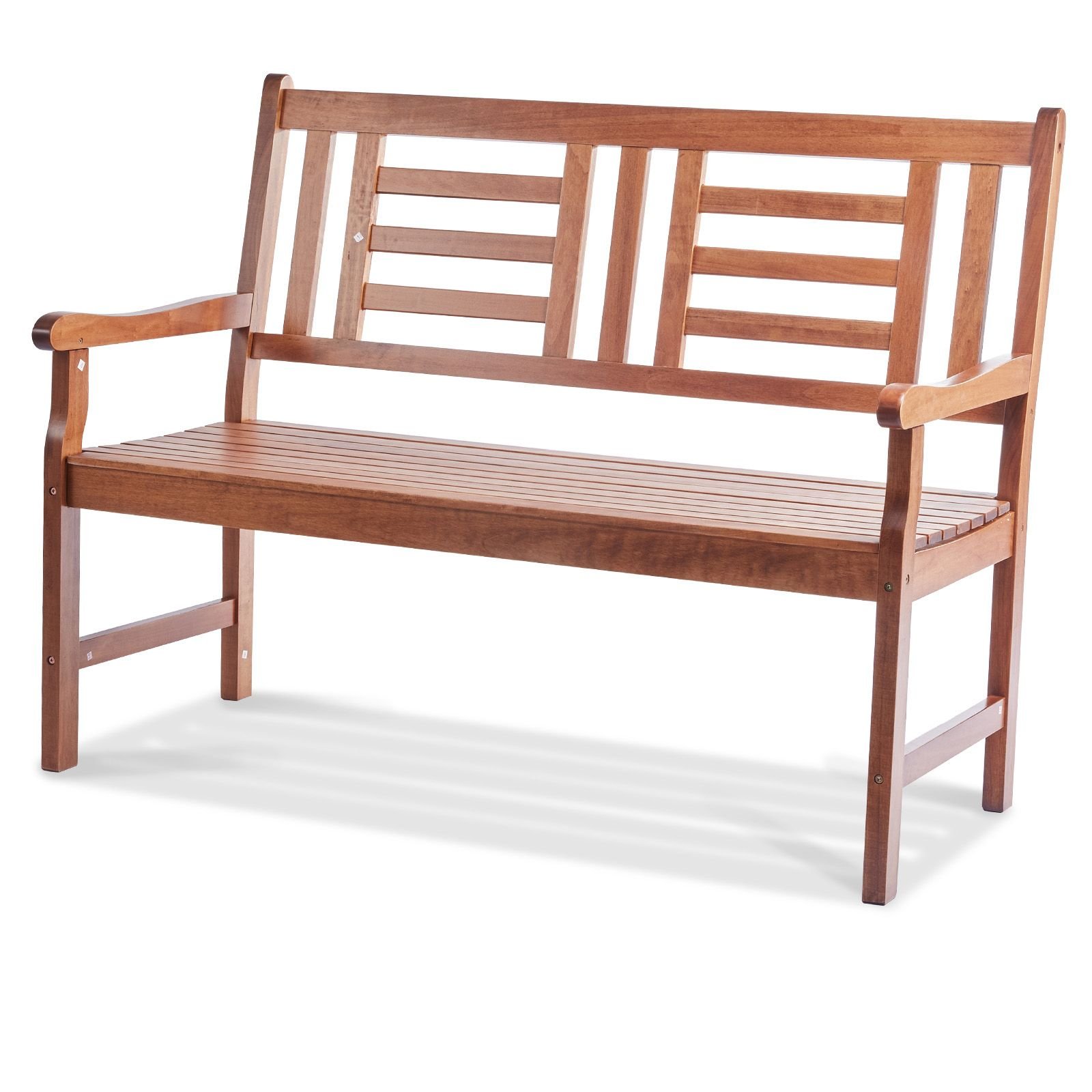 outdoor bench, 48 inches wood garden bench for outdoors, outdoor garden park bench with backrest and armrests, 700 lbs load capacity bench, patio bench for garden, park, yard, front porch