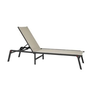 outdoor chaise lounge chair set of 2, 400 lbs weight capacity, foldable sun tanning chair, 5 adjustable positions, easy assembly, aluminum pool recliner lounge chairs, for beach yard patio