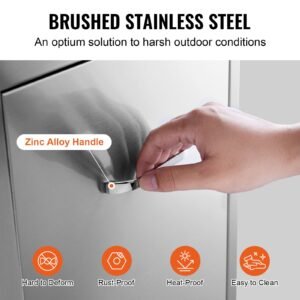outdoor kitchen propane tank drawer 16wx24.4hx16d inch stainless steel pull out trash drawer with handle for outdoor kitchen bbq island
