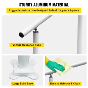 outdoor stair railing kit, 4 ft handrails 1 4 steps, adjustable angle white aluminum stair hand rail for the elderly, handrails for outdoor steps
